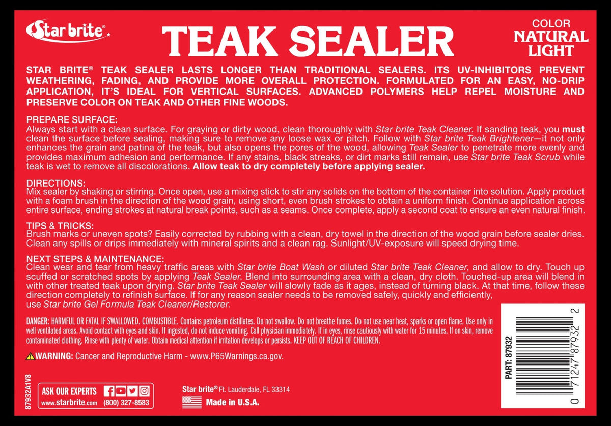 Tropical Teak Oil/Sealer Light - 32 oz K516