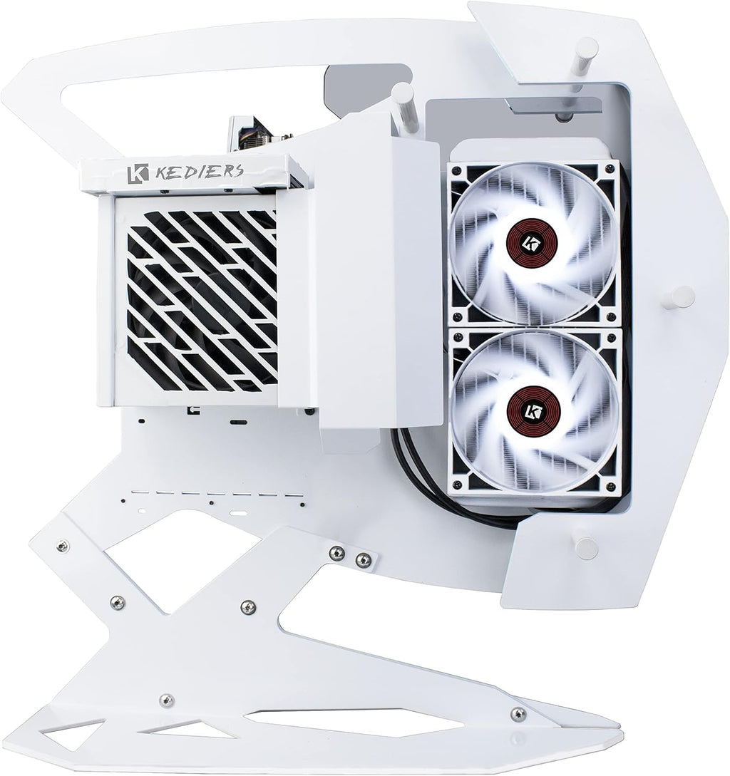 ATX Tower Tempered Glass Gaming Computer Case with 2 RGB Light Boards F504250