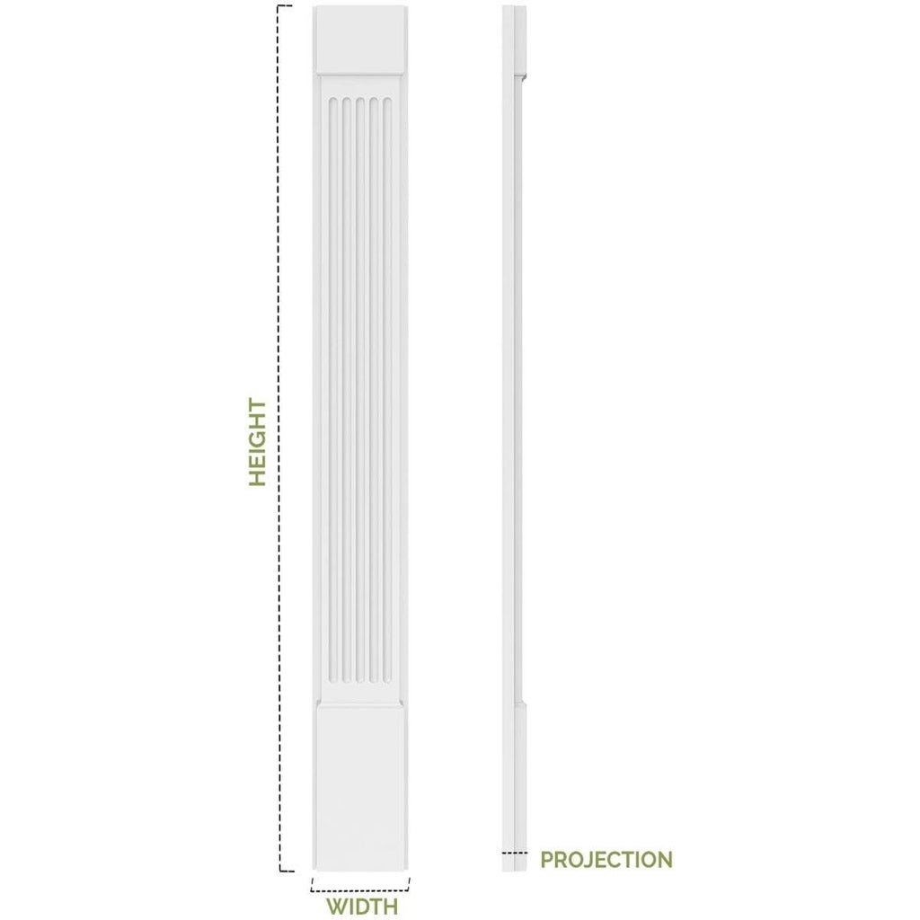 Plain PVC Pilaster (Pair) J60784