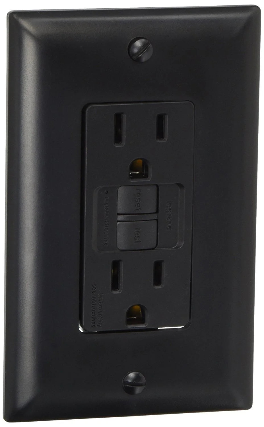 Black 15A GFCI Outlet Z30338