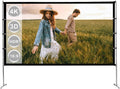 115 inch Portable Projection Screen with Stand, 16:9 4K HD, with Carry Bag F358464