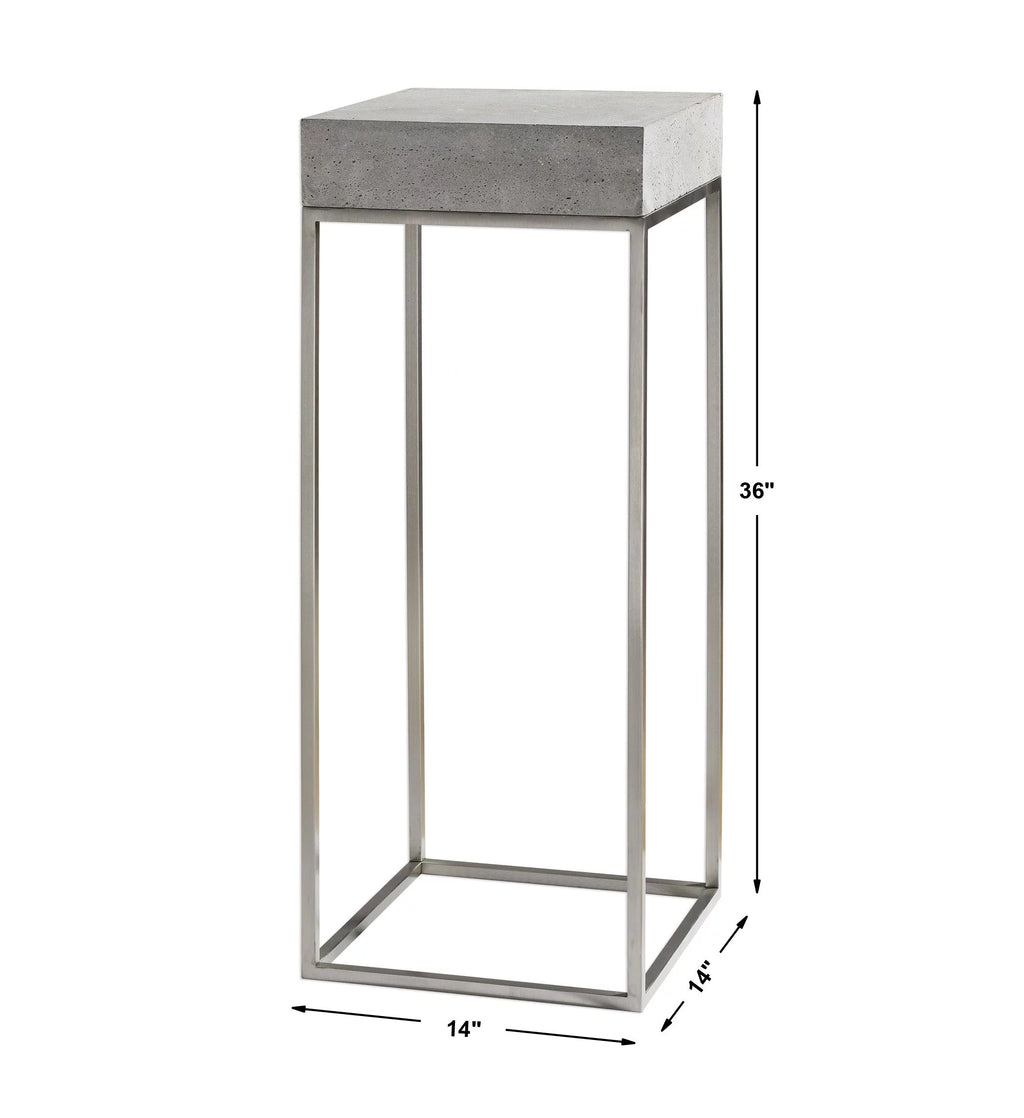 14" Wide Stainless Steel End Table D423728