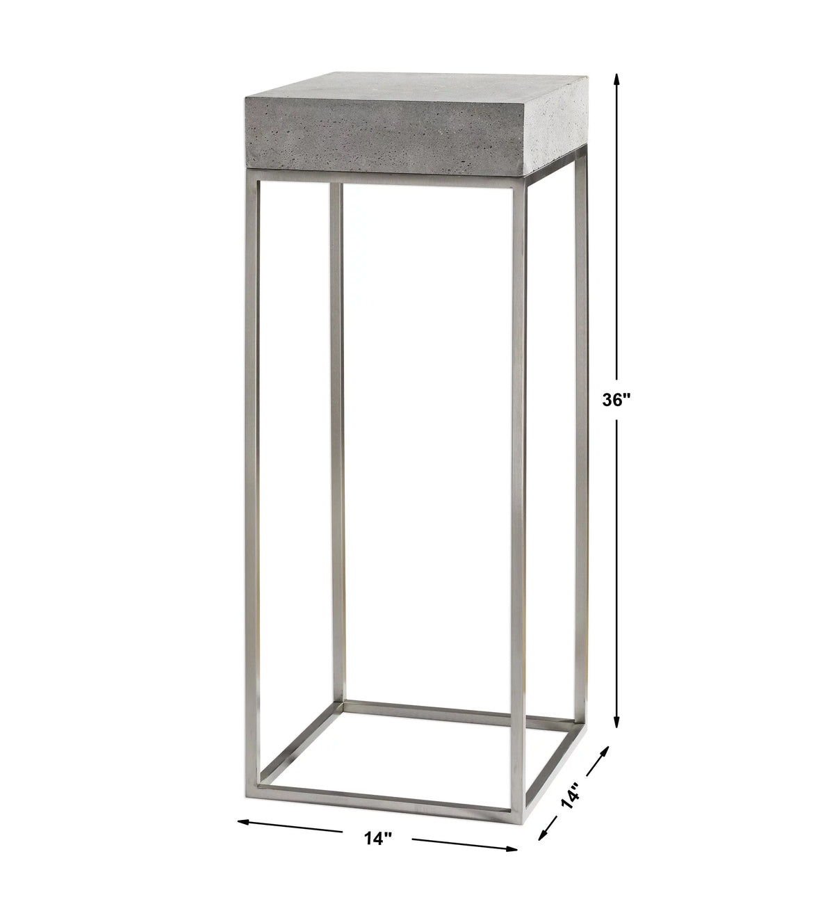 14" Wide Stainless Steel End Table D423728