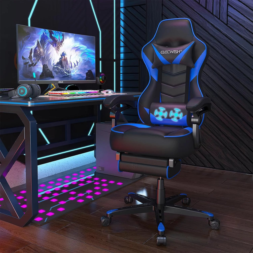 Reclining Ergonomic Gaming Chair with Footrest G880