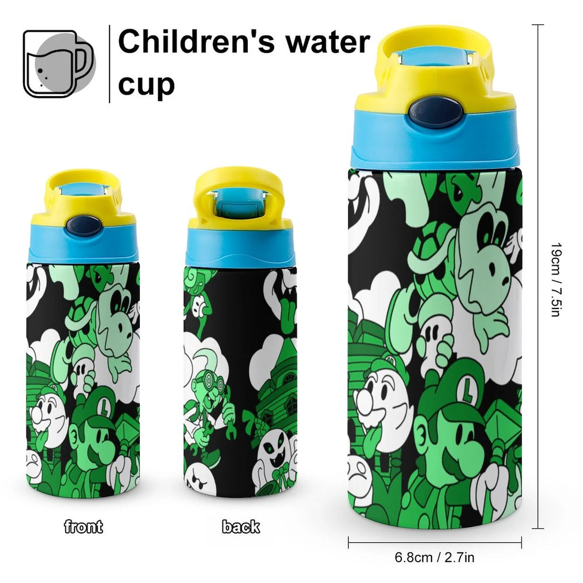 Insulated Stainless Steel Water Bottle with Straw D936
