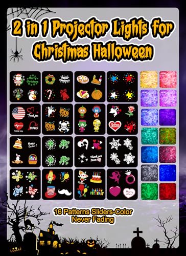 Halloween Christmas Projector Lights Outdoor 26 HD Effects Waterproof with Timer Landscape Lights K17835