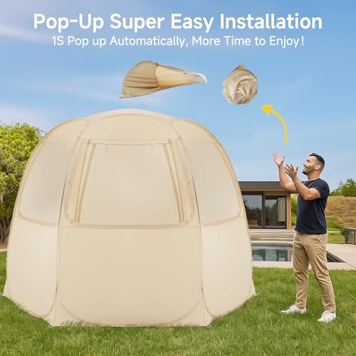 Pop Up Screen House Tent with Mosquito Netting O706468