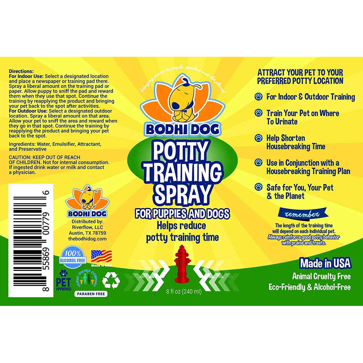Indoor Outdoor Potty Training Spray for Dogs & Puppies I390