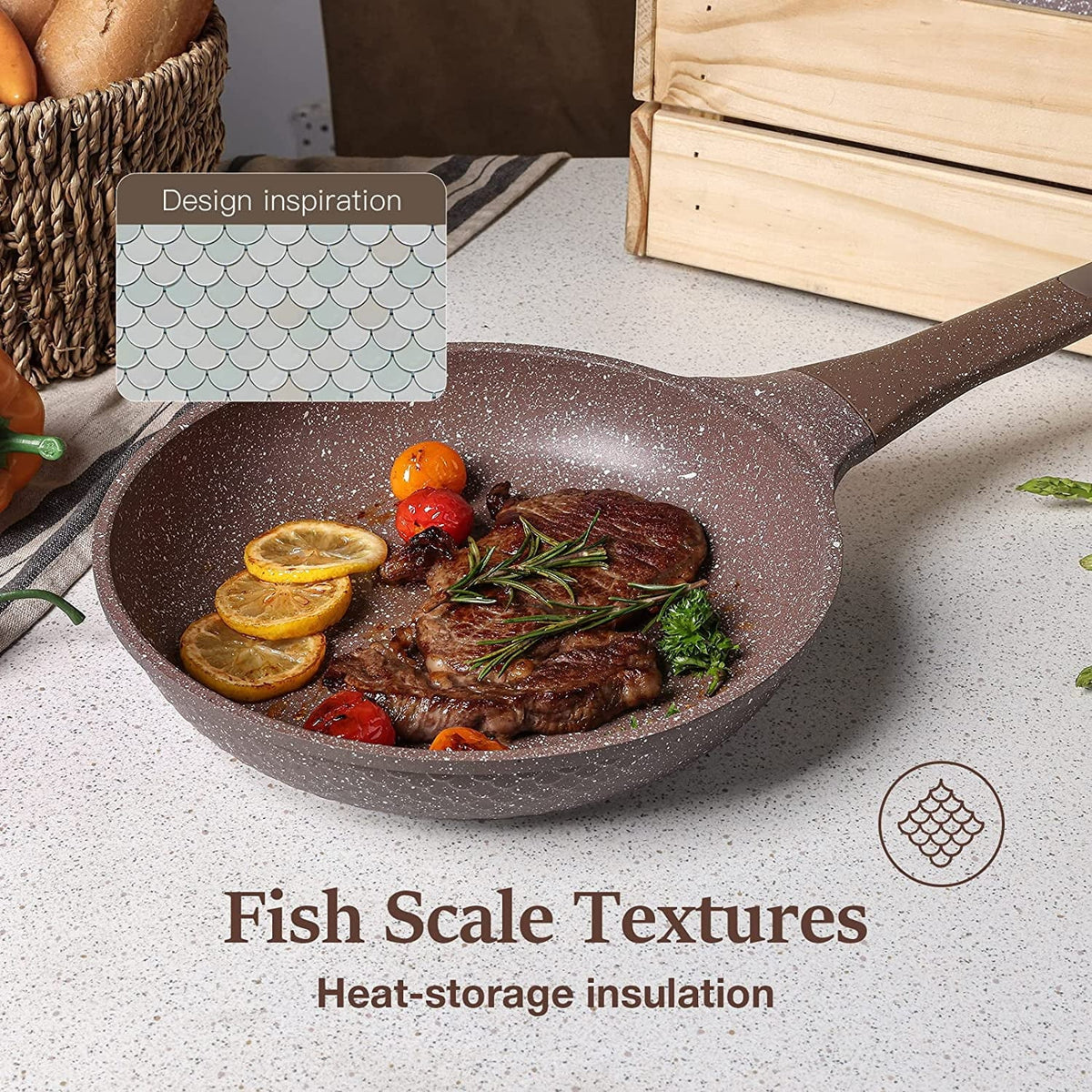 10 Pcs Nonstick Granite Cookware Set N59261