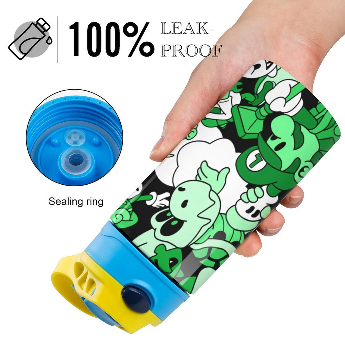 Insulated Stainless Steel Water Bottle with Straw D936