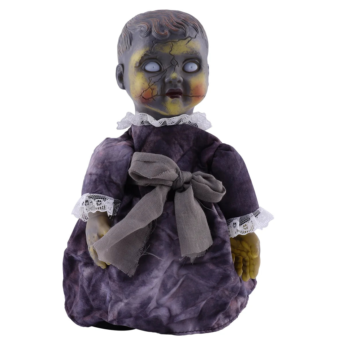 Halloween Scary Dolls, 1 PC Voice-activated Induction Glowing Walking Doll N8191