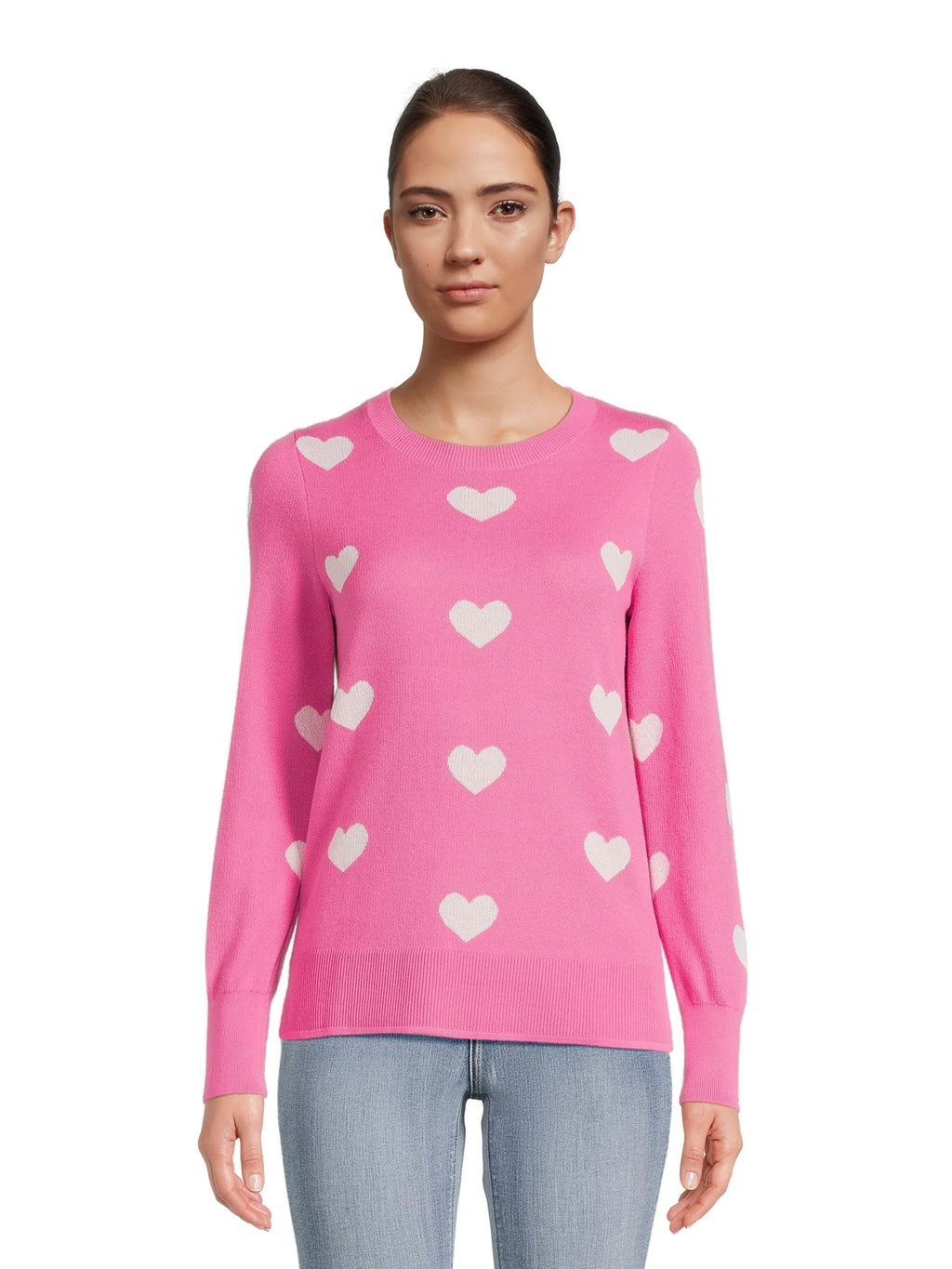 Print Crew Neck Sweater V18782