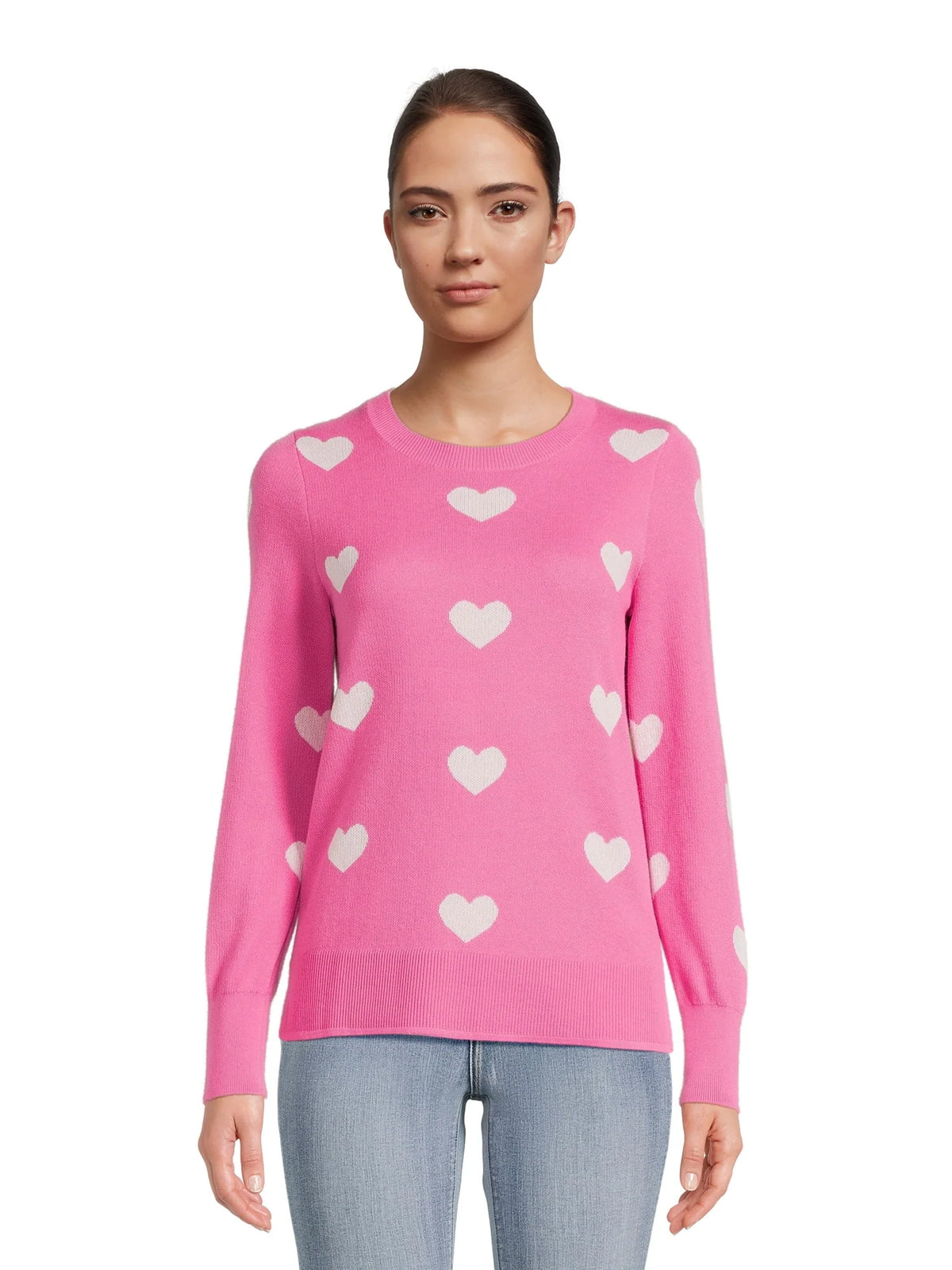 Print Crew Neck Sweater V18782