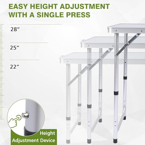 Folding Camping Table with Storage M66275