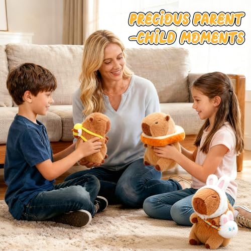 Capybara Plush with 10 Pcs Clothes & Accessories Y47335