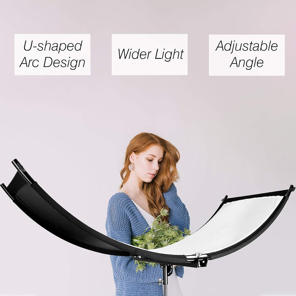 Curved Eyelighter Light Reflector with Carrying Bag J357965